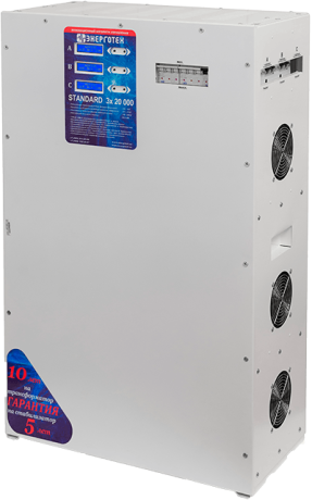 Трехфазный стабилизатор Энерготех STANDARD 20000х3(HV) 